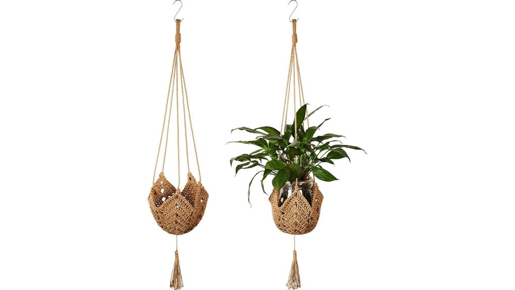 shappy jute crochet macrame hangers