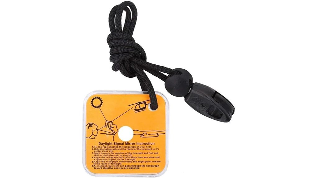 signal mirror with whistle