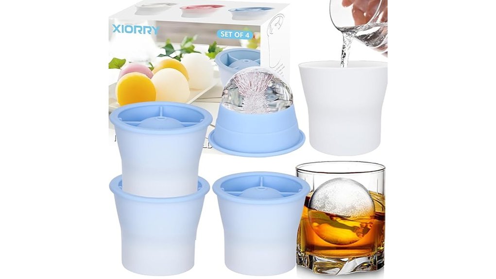 silicone 4 pack sphere ice