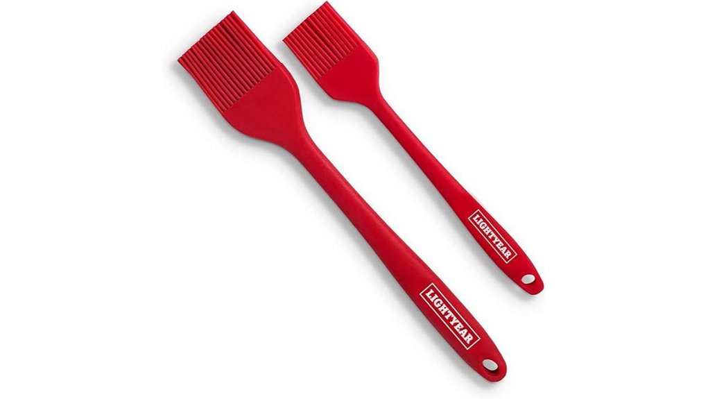 silicone basting pastry brush set