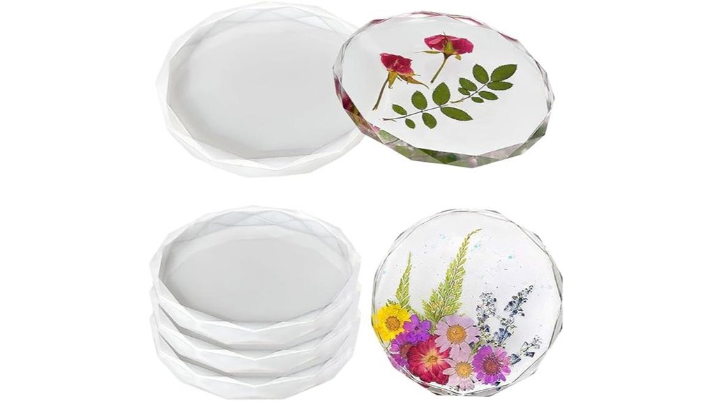 silicone coaster molds pack