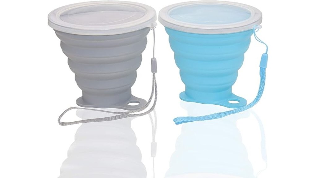 silicone collapsible camping cups