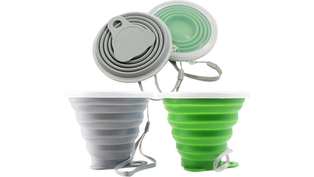 silicone collapsible travel cups