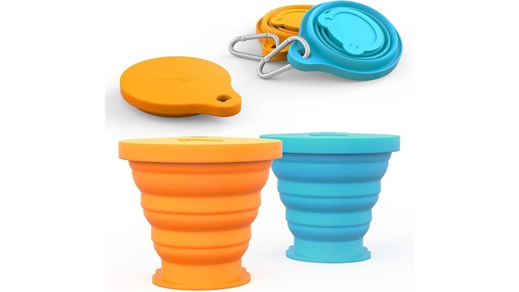 silicone collapsible travel cups