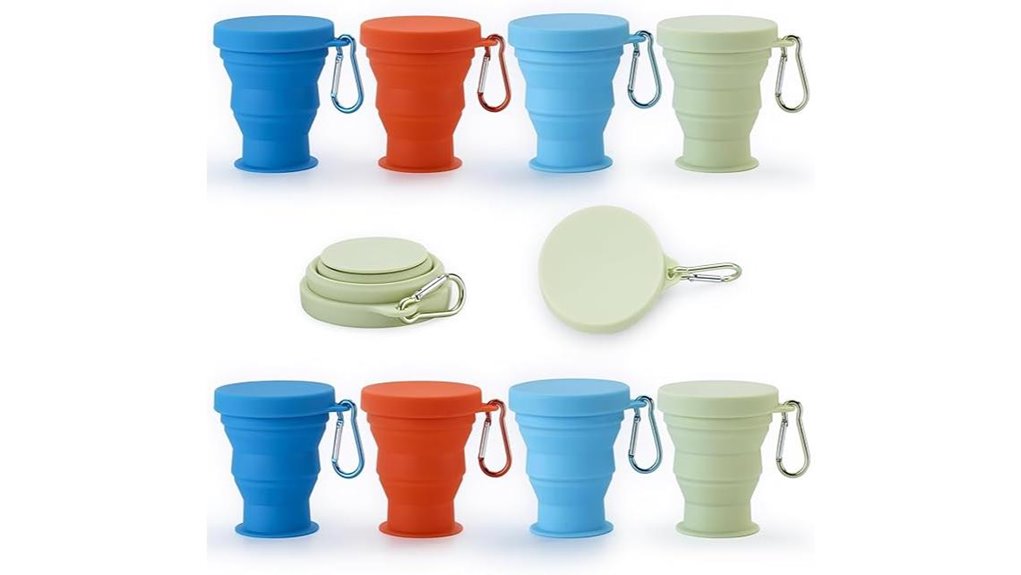 silicone collapsible travel cups
