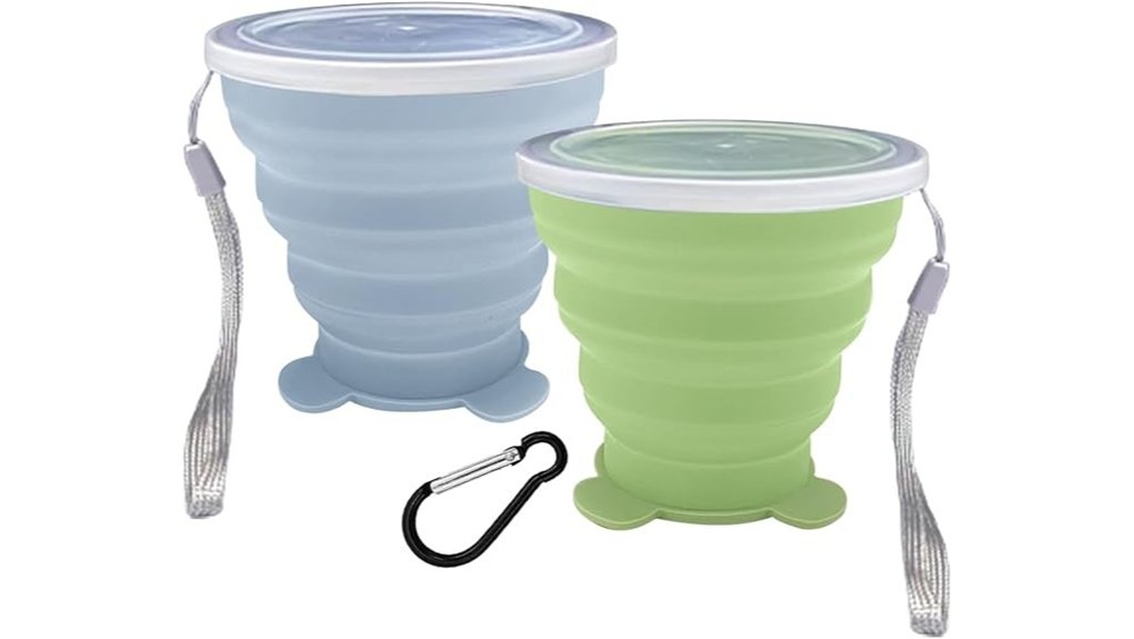 silicone collapsible travel cups