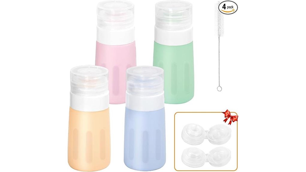 silicone condiment squeeze bottles_pack