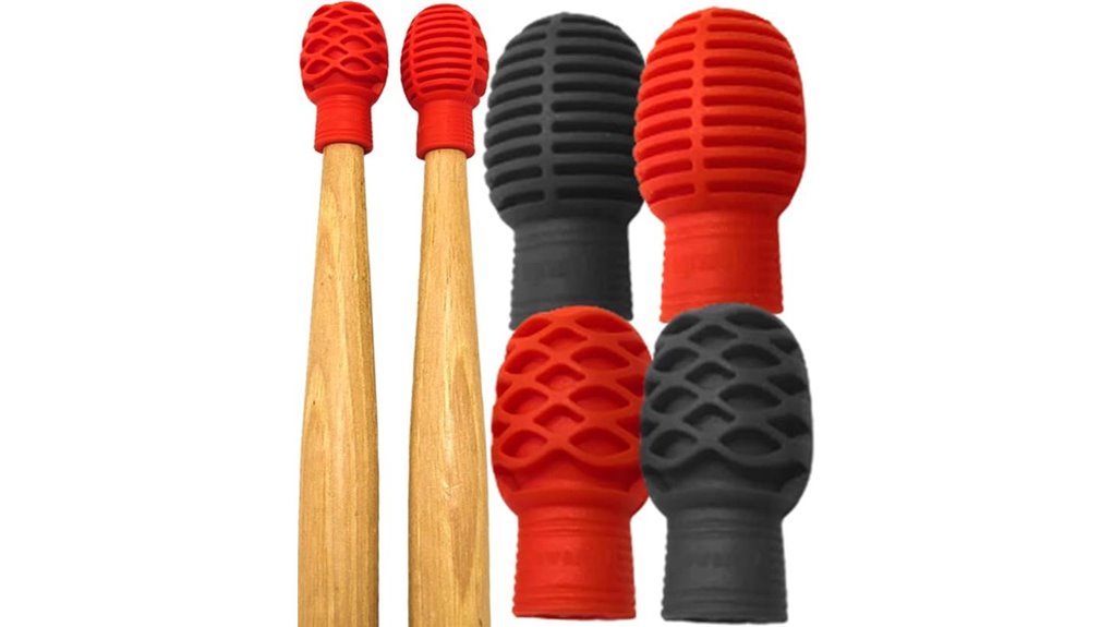 silicone drumstick tip dampeners