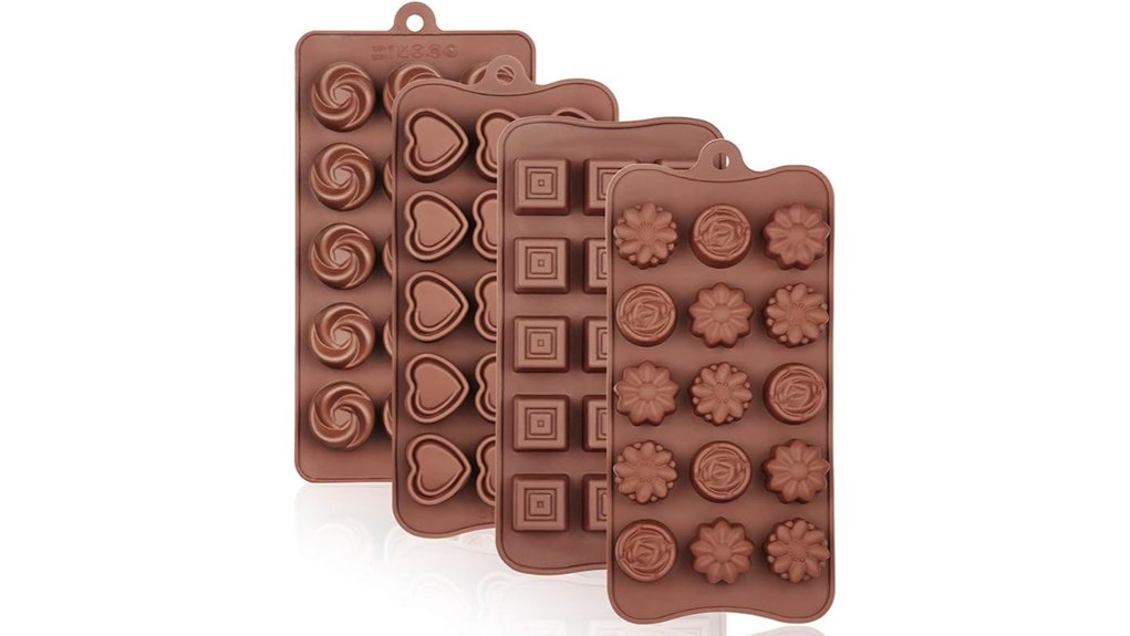 silicone four pack food grade molds