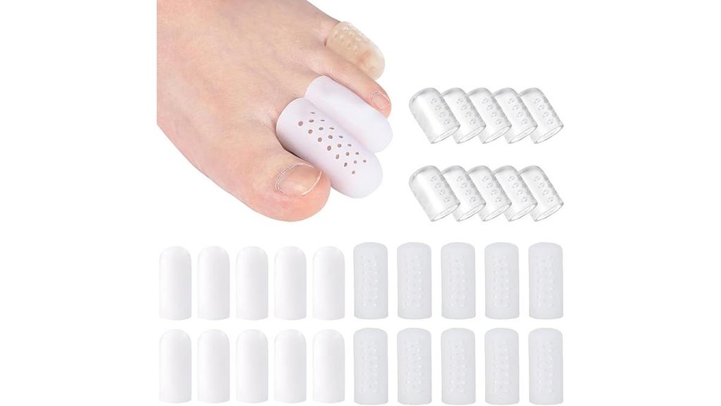 silicone gel toe protector caps
