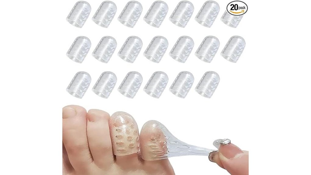 silicone gel toe sleeve pack