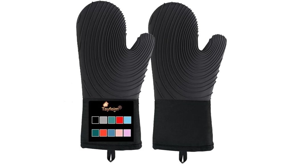 silicone heat resistant oven mitts