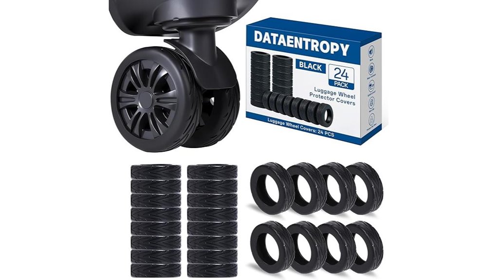 silicone luggage spinner wheel protectors