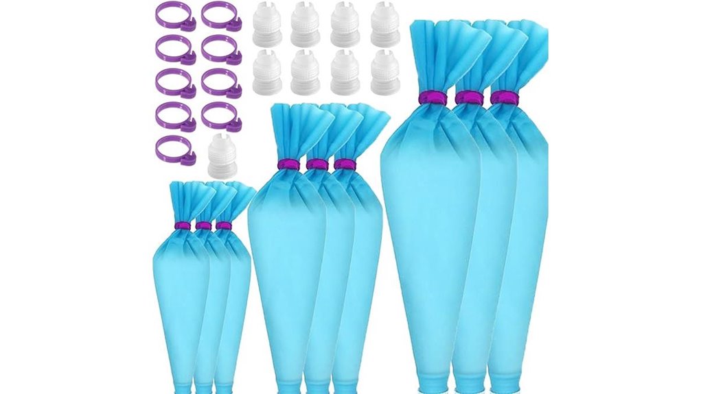 silicone piping bags set