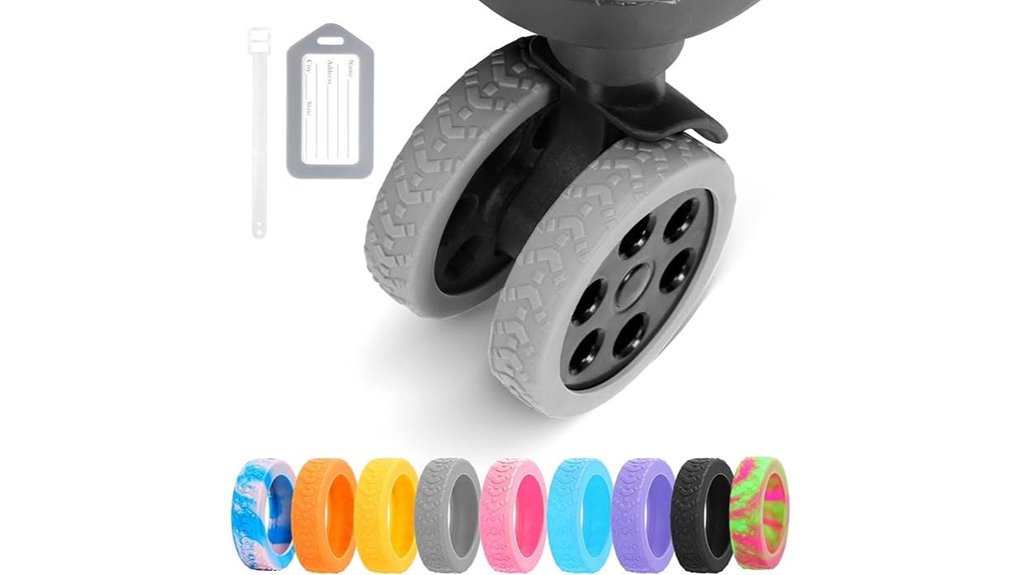 silicone protective luggage wheel covers