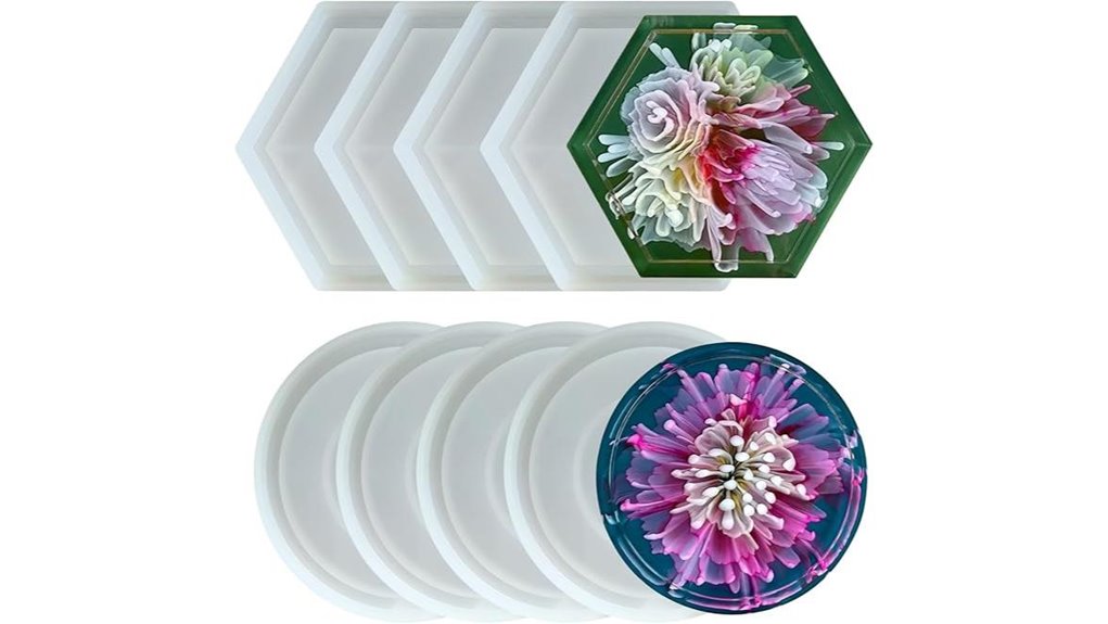 silicone resin coaster tray molds