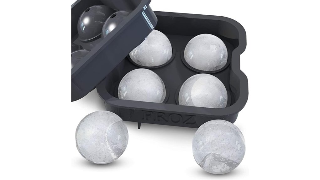 silicone spherical ice ball tray
