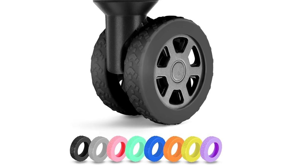 silicone spinner luggage wheel covers