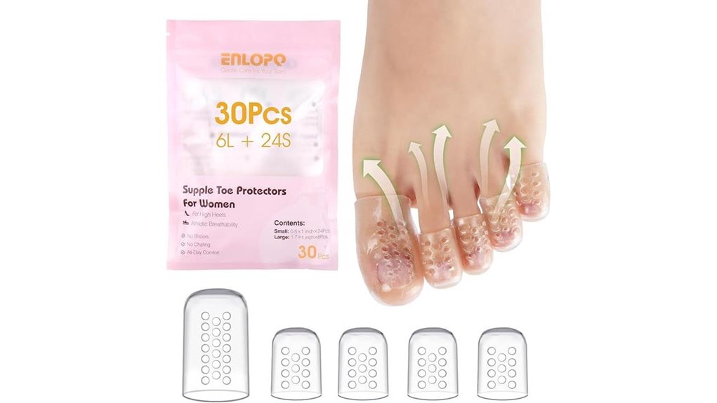 silicone toe protectors pack