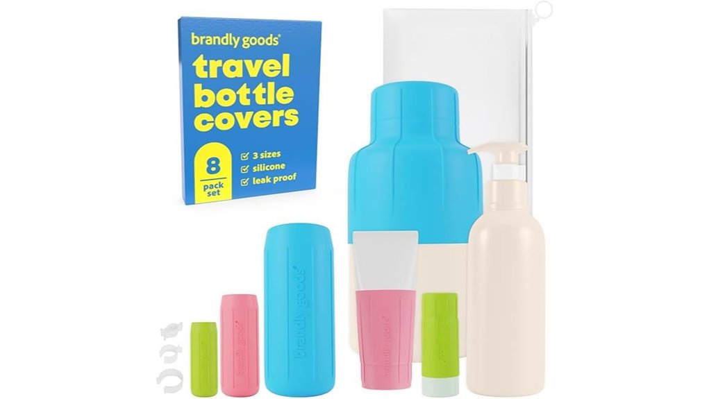 silicone travel bottle covers
