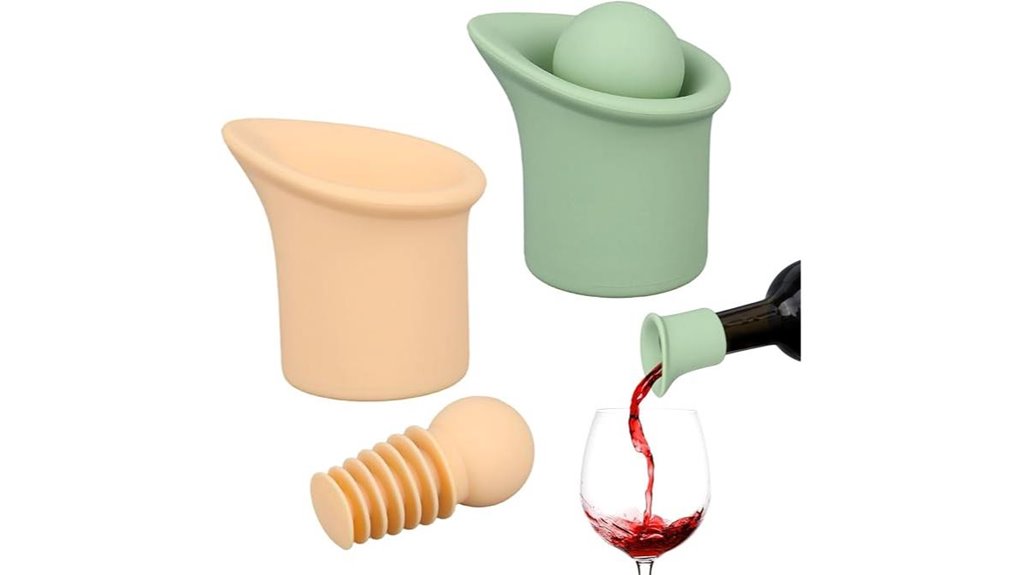 silicone wine stoppers set