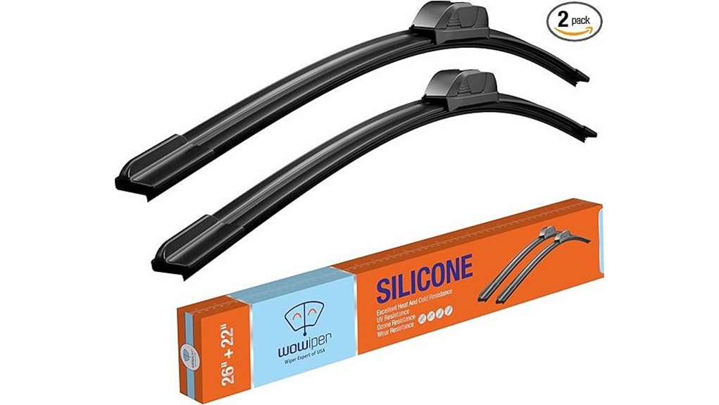 silicone wiper blades set
