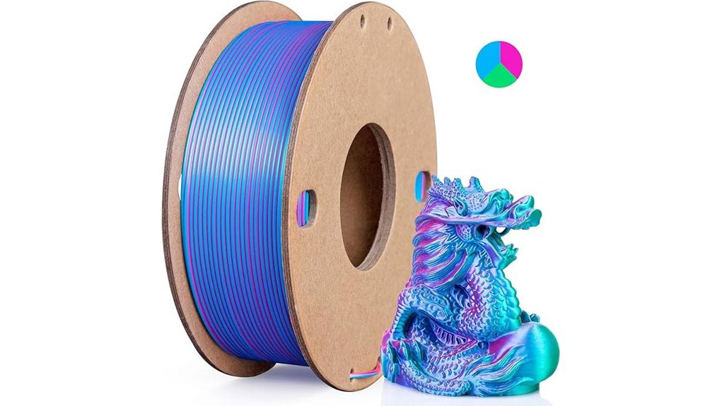 silk triple color 1 75mm pla