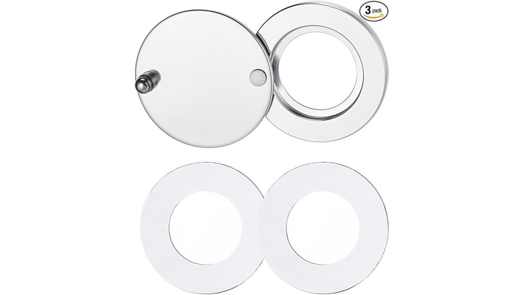 silver 1 65cm peephole cover