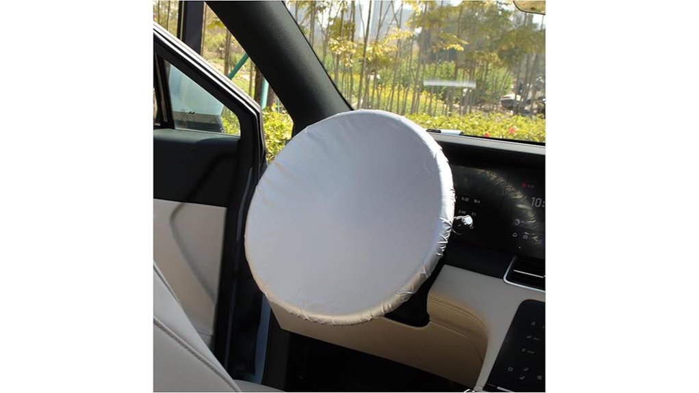 silver coated 18 inch steering wheel cover