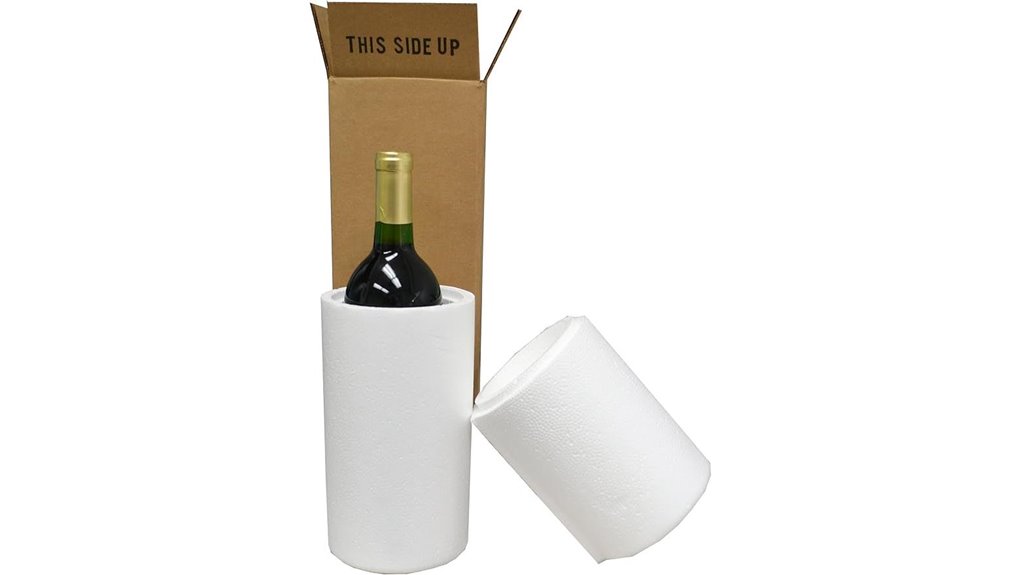 single bottle foam wine shipper