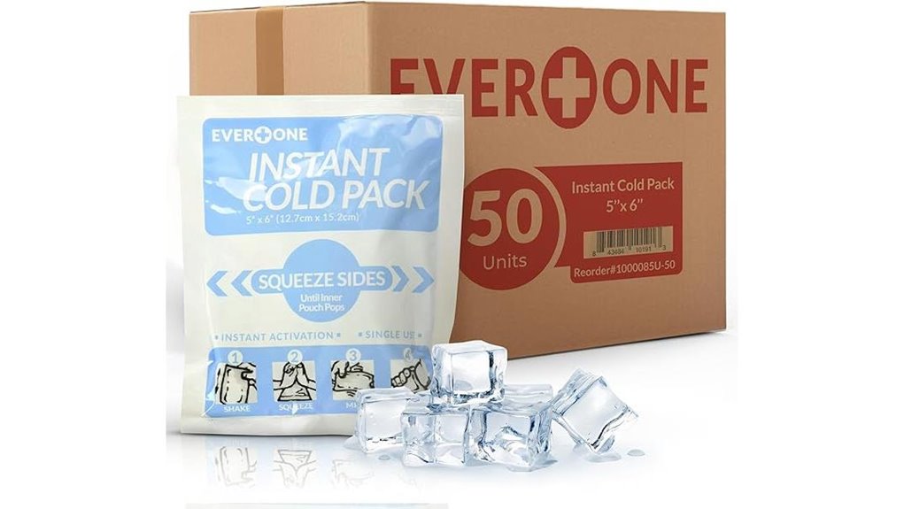 single use 5x6in cold packs