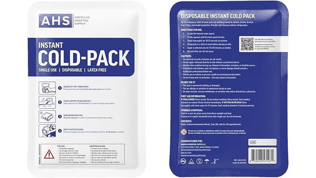 single use instant cold pack