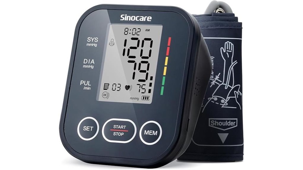 sinocare dual user arm monitor