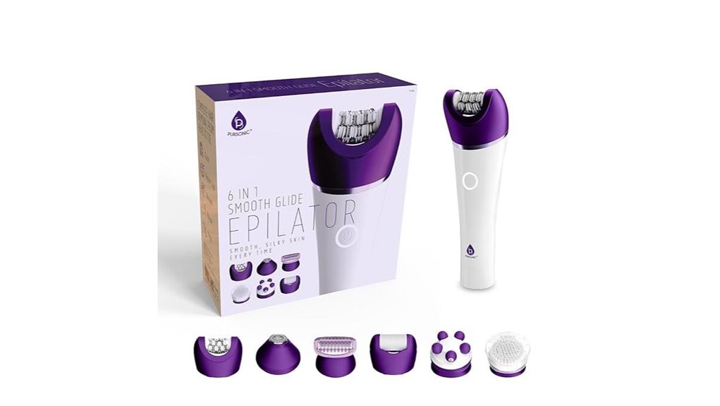 six in one wet dry epilator