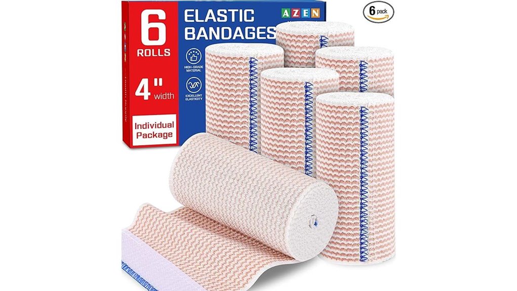 six pack 4 inch elastic bandage
