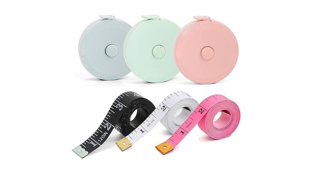 six pack double sided retractable tapes