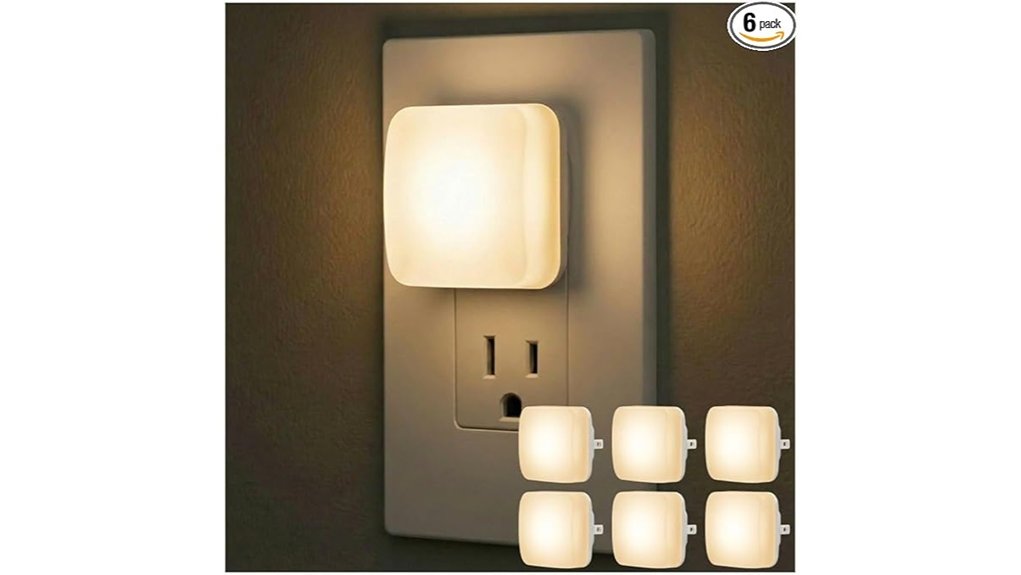 six pack mini square nightlights
