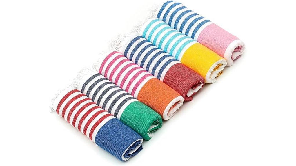 six pack oversized turkish beach towels