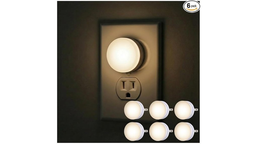 six pack plug in led nightlights