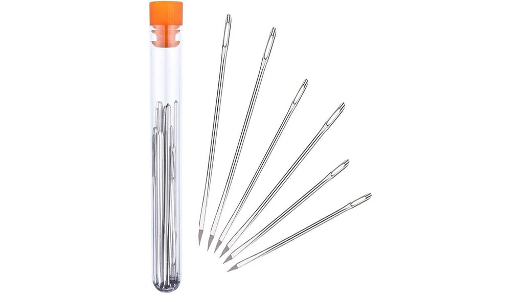 six piece leather stitching needles