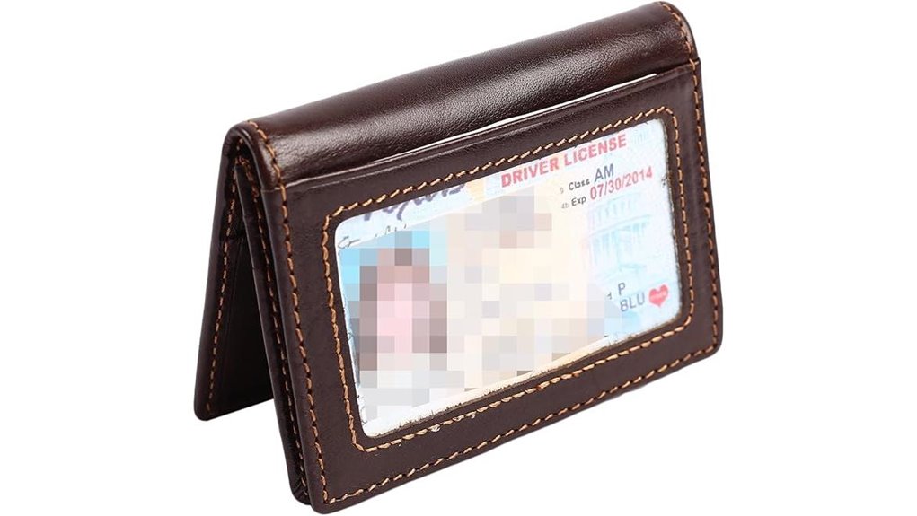 slim rfid leather front pocket wallet