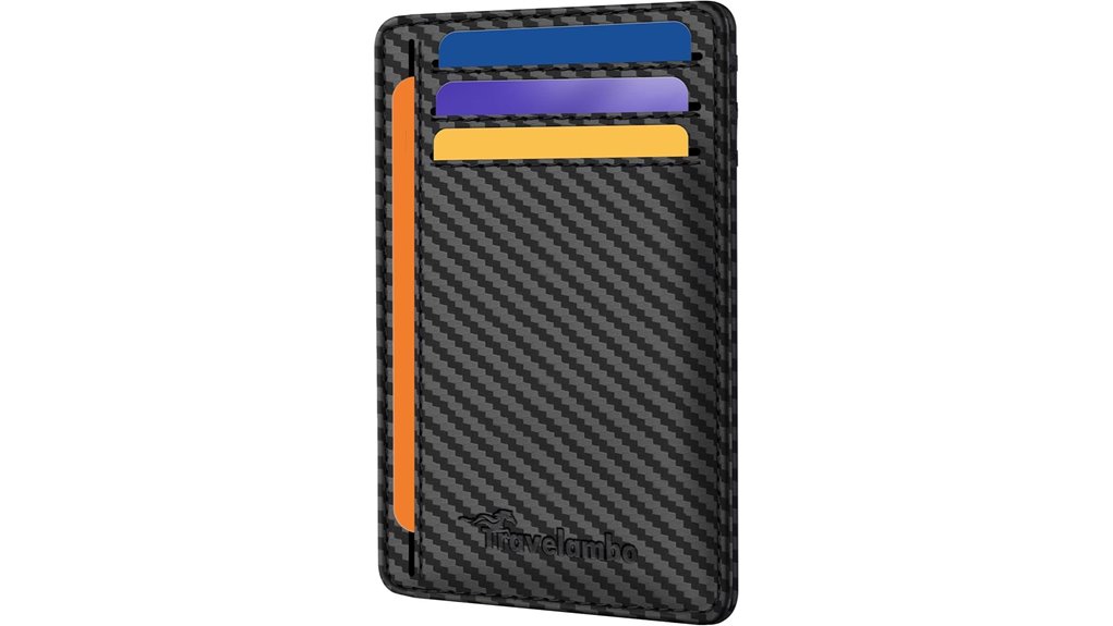 slim rfid leather front pocket wallet