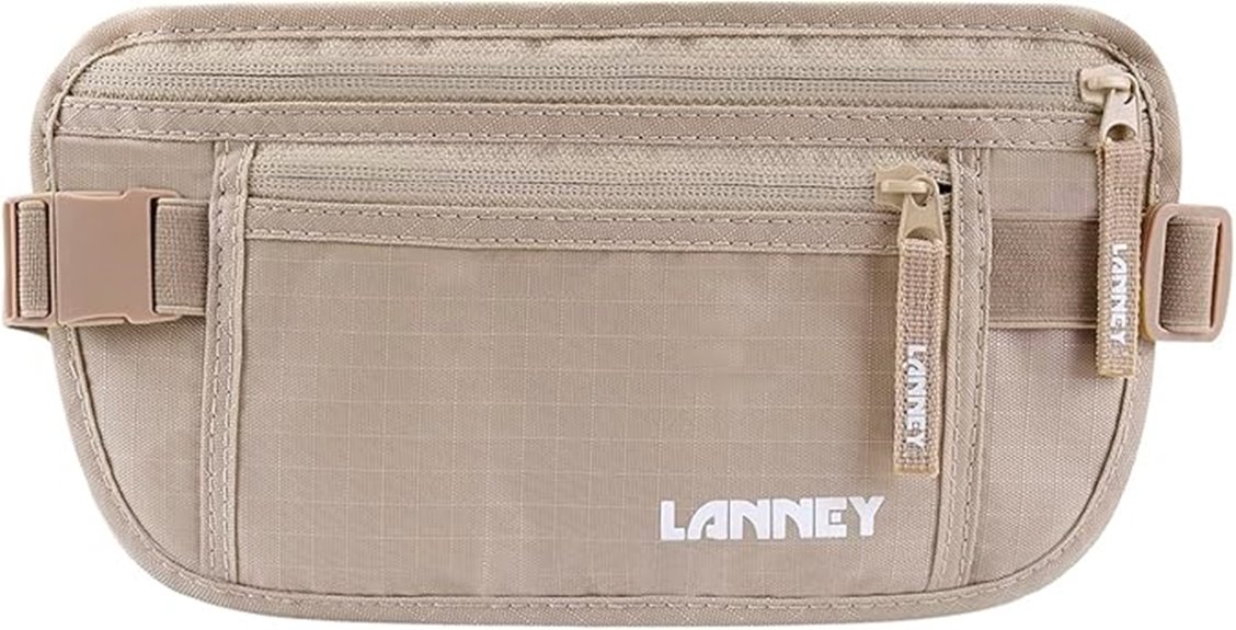 slim rfid money belt