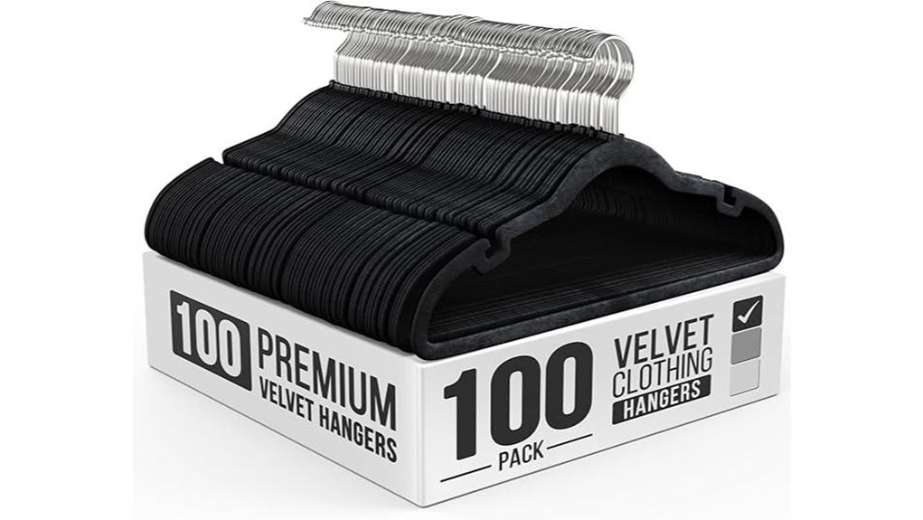 slim velvet non slip hangers