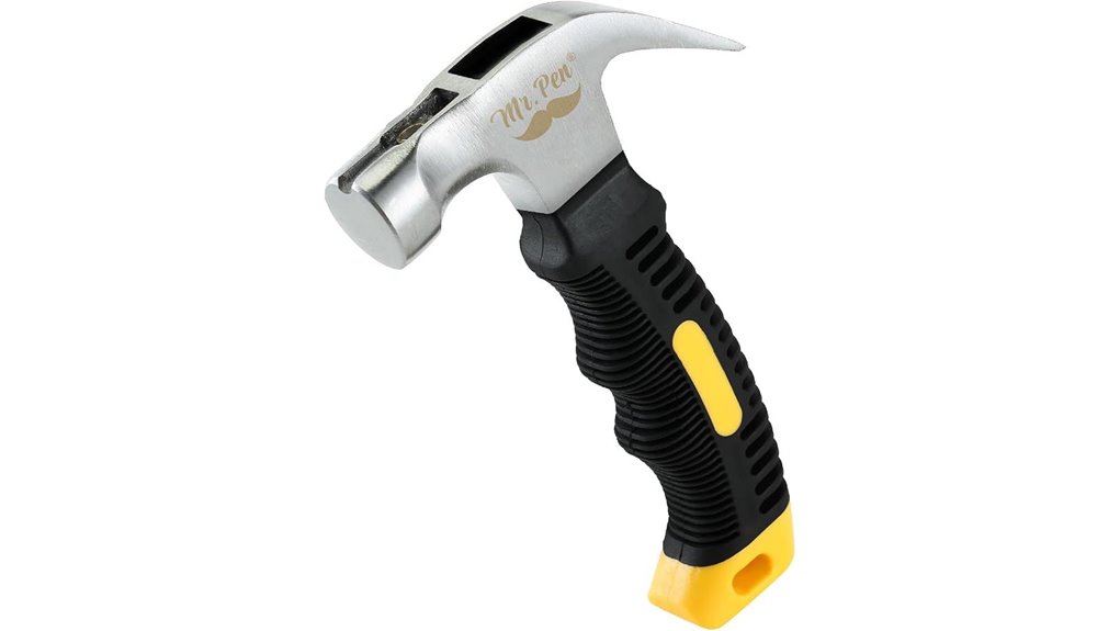 small 8oz magnetic claw hammer