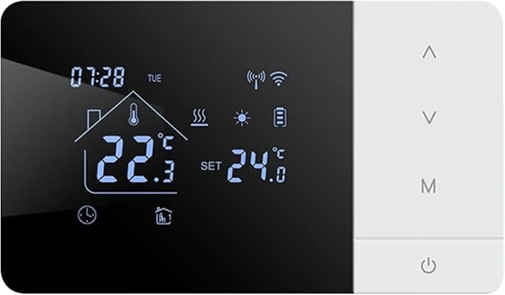 smart touchscreen thermostat app voice