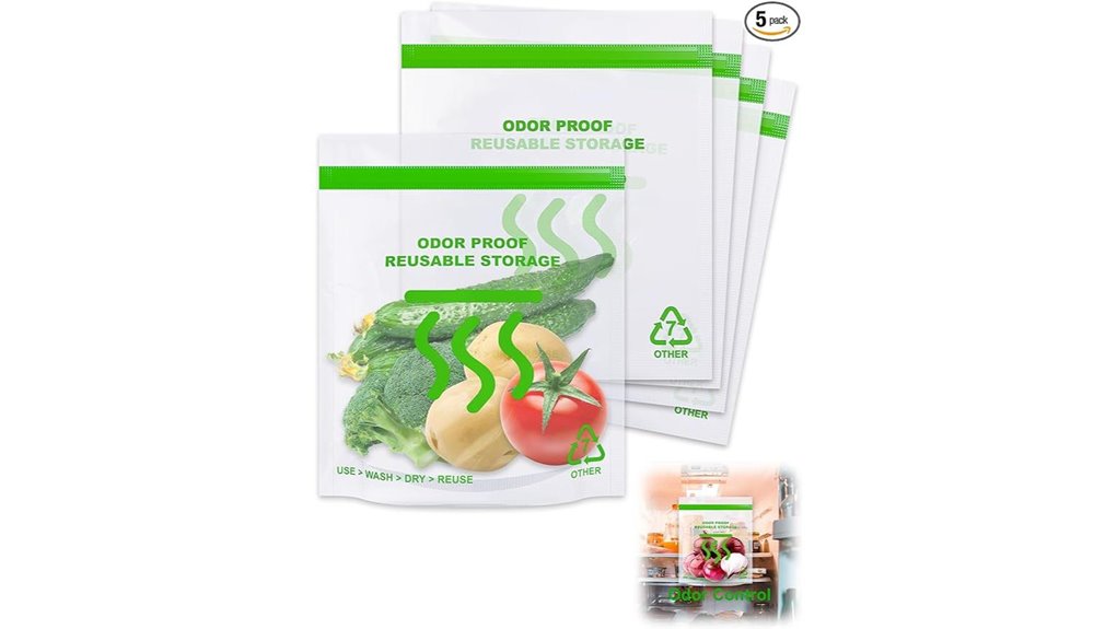 smell proof reusable freezer bags