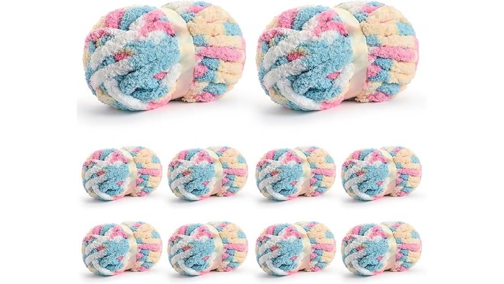 soft jumbo chenille yarn pack