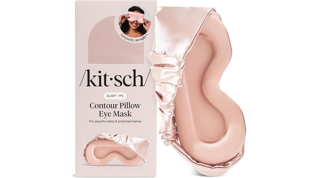 softer than silk contouring sleep mask