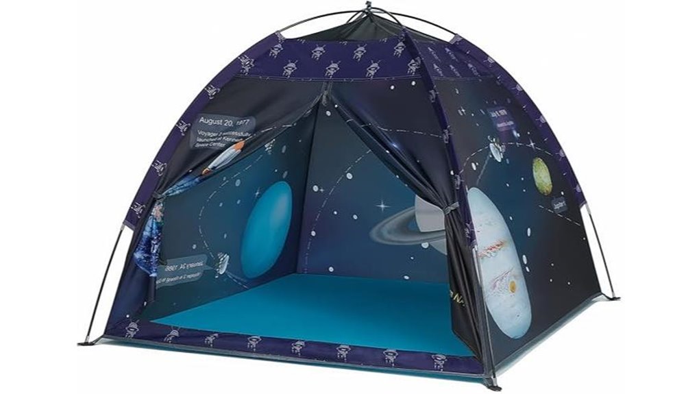 space themed kids play tent